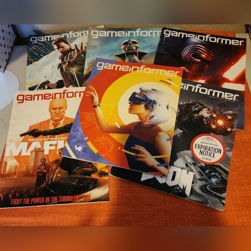 6 GAME INFORMER Magazines 2015,2016 BENIFITS CHARITY